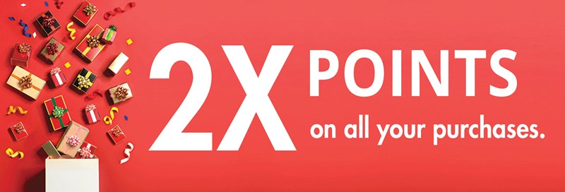 Holiday 2X Points Landing Page 2022